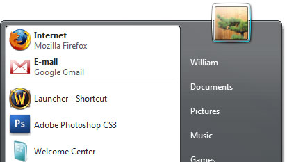 Screenshot of Windows Vista with Gmail as Default Email Program